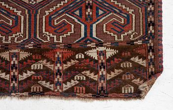 Carpet, Turkmen, approx. 160 x 134 cm.