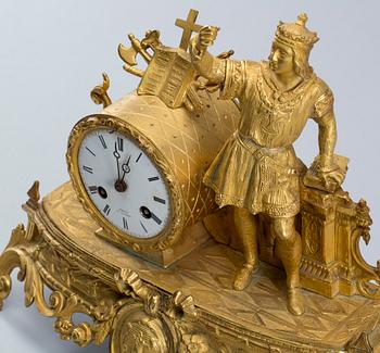 BORDSPENDYL, nyrokoko, "Buret a St Denis", 1800-talets andra hälft.