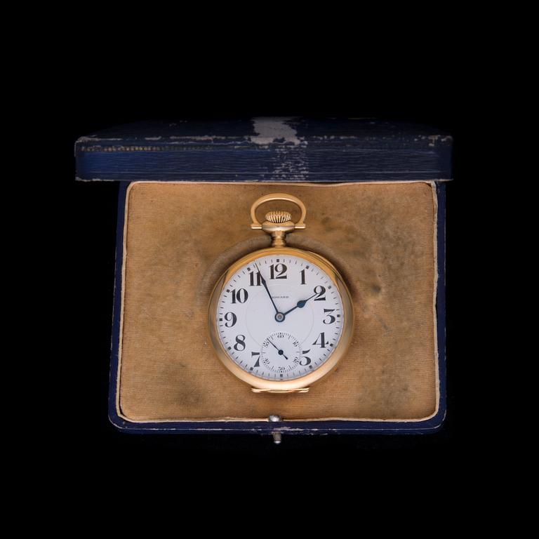 FICKUR, E. Howard, 18K guld, Keystone, 1900-talets början, 0-Series. Vikt tot. 94,4 g.