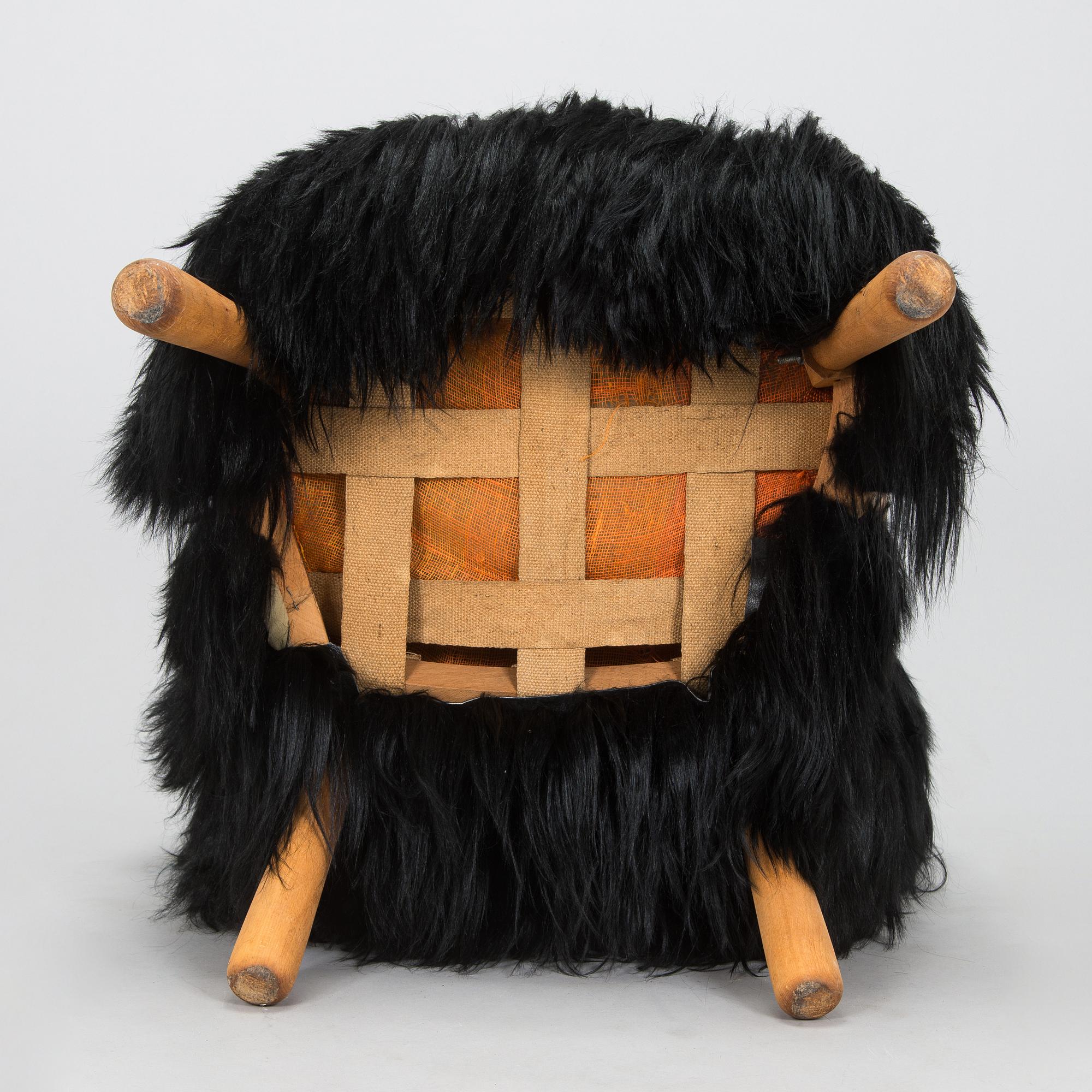 Fåtölj, Scandinavian Modern, "Clam chair"/"Muslinge", 1940/50-tal.