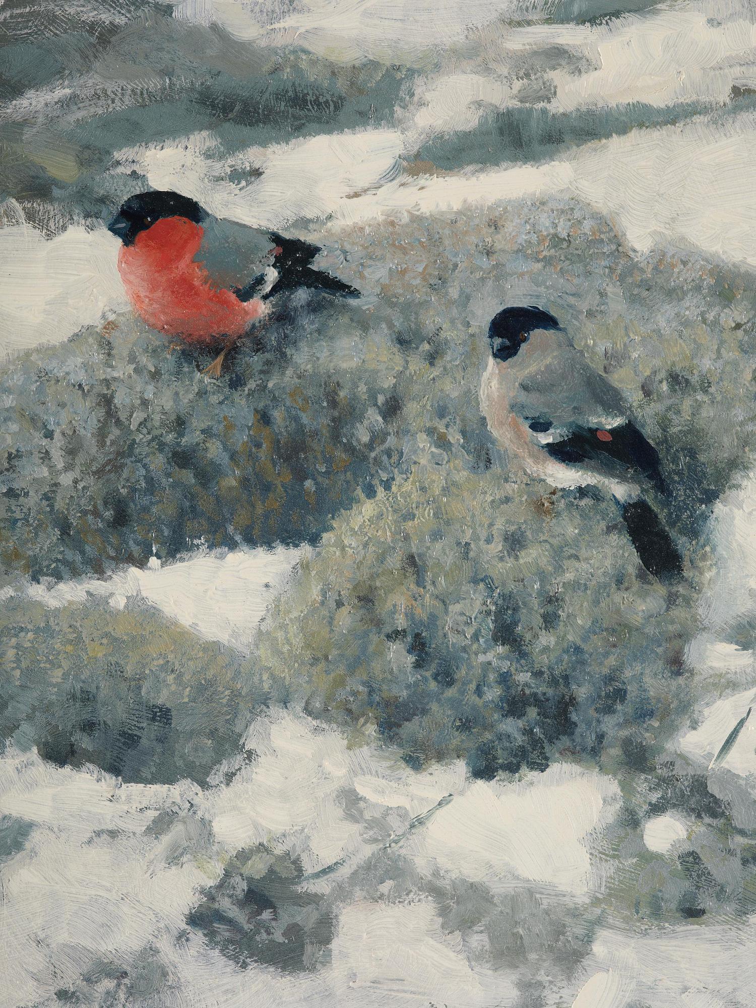 Thure Wallner, "Domherrar" (Bullfinches).