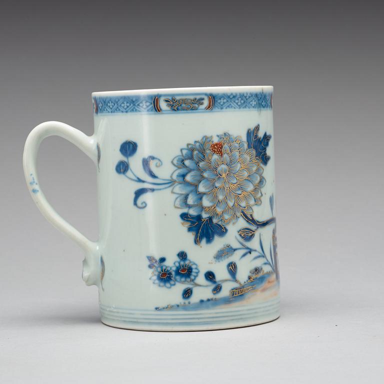 A blue and white jug, Qing dynasty, Qianlong (1736-95).