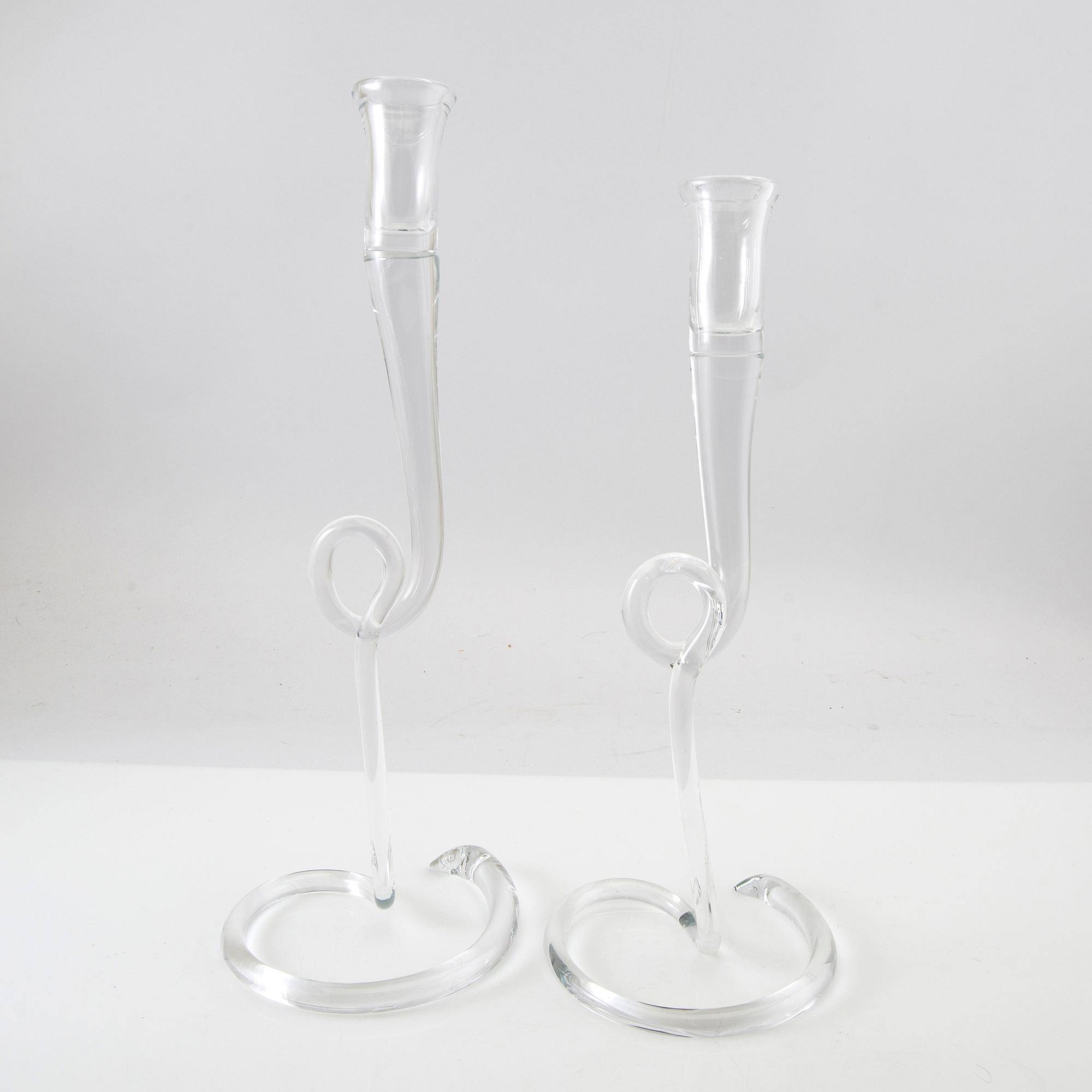 Lisa Hilland, Ljusstakar "Sprout" ett par, i samarbete med Reijmyre Glasbruk.