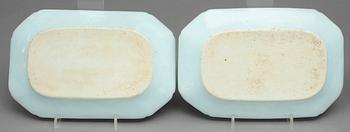 STEKFAT, 4+1, porslin, Qianlong, Kina 1700-tal.
