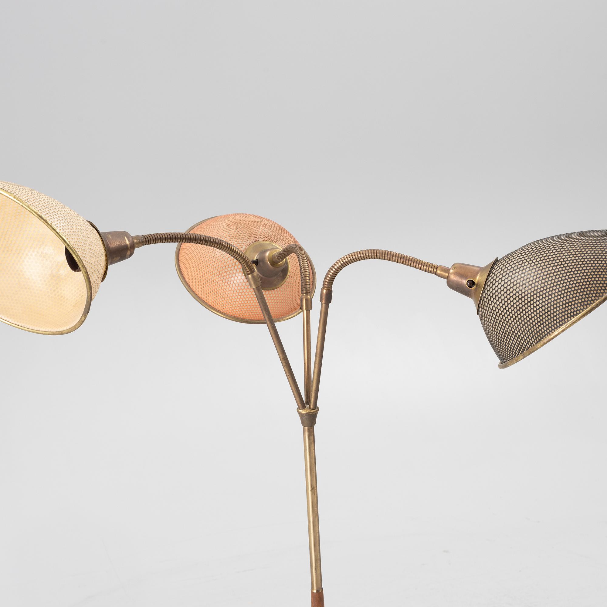 A floor lamp, around the mid-20th century.