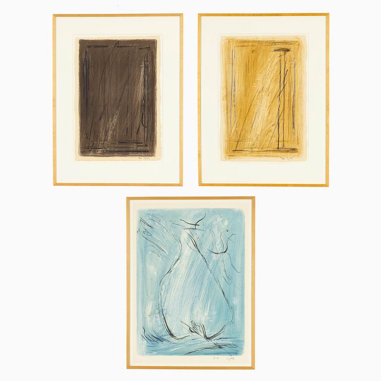 Harald Lyth, Untitled/"Courageous", 3 pcs.