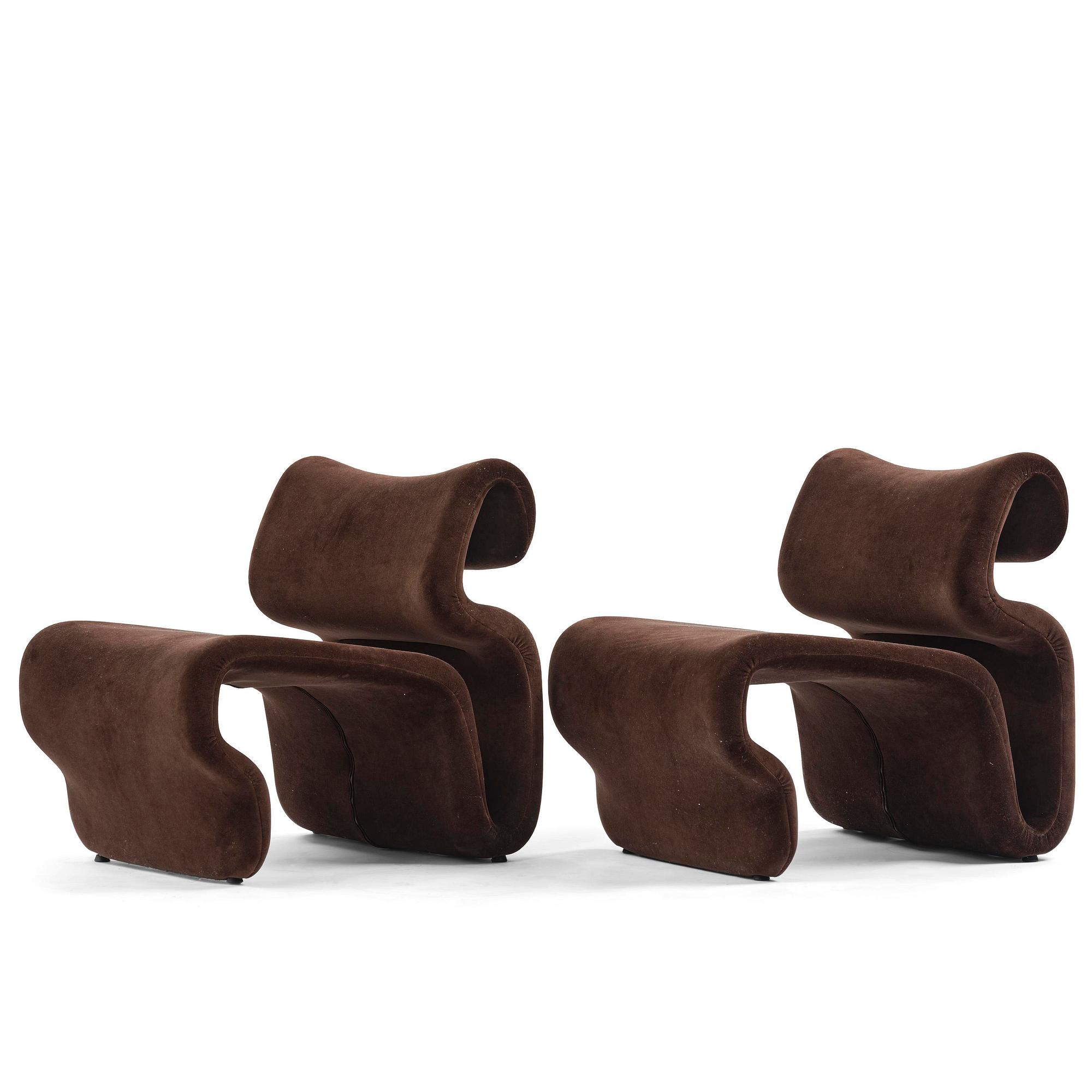Jan Ekselius, a pair of “Etcetera” armchairs, Artilleriet Ateliers, Sweden, post 2018.
