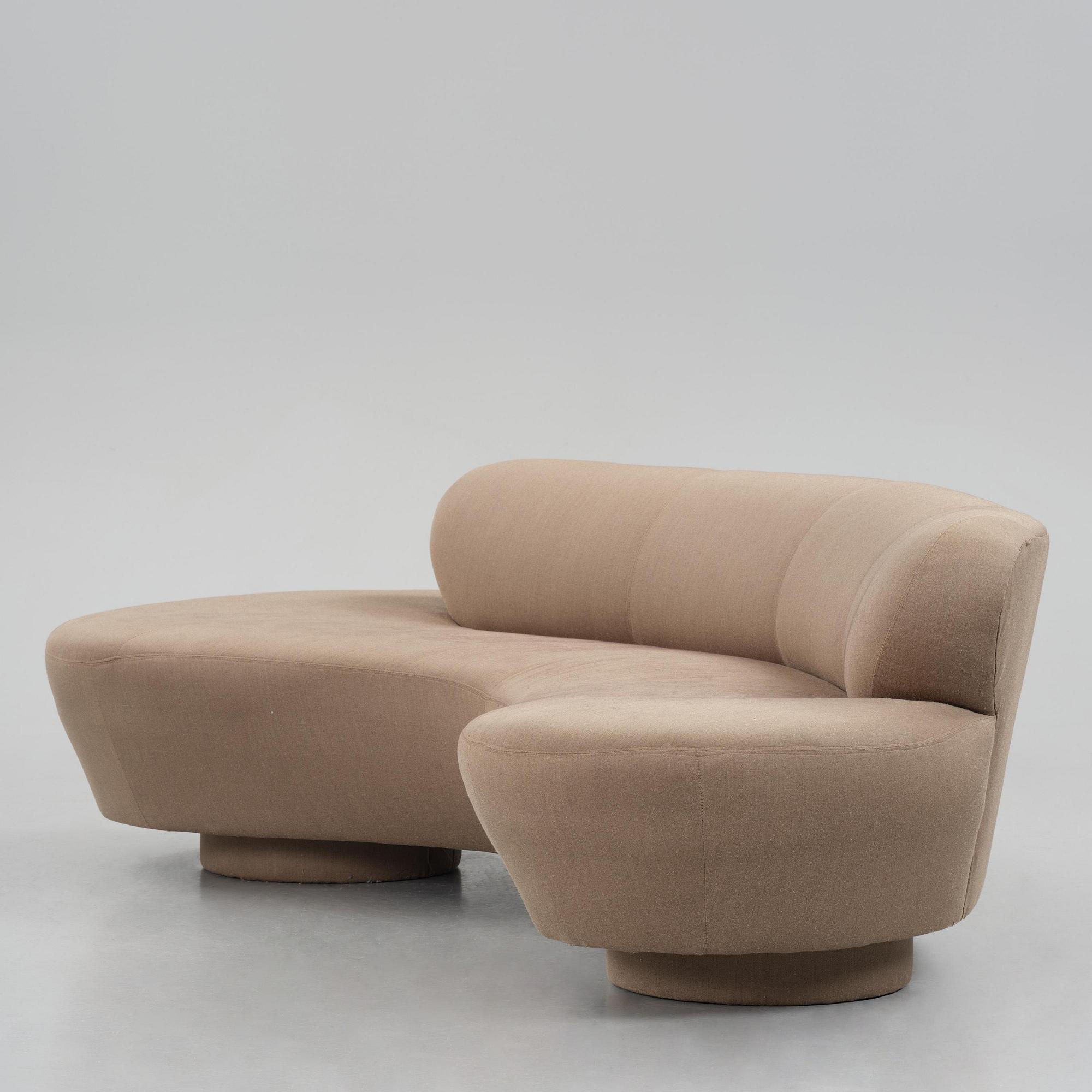 Vladimir Kagan, a "Serpentine" sofa, Directional, USA, 1970s-80s.