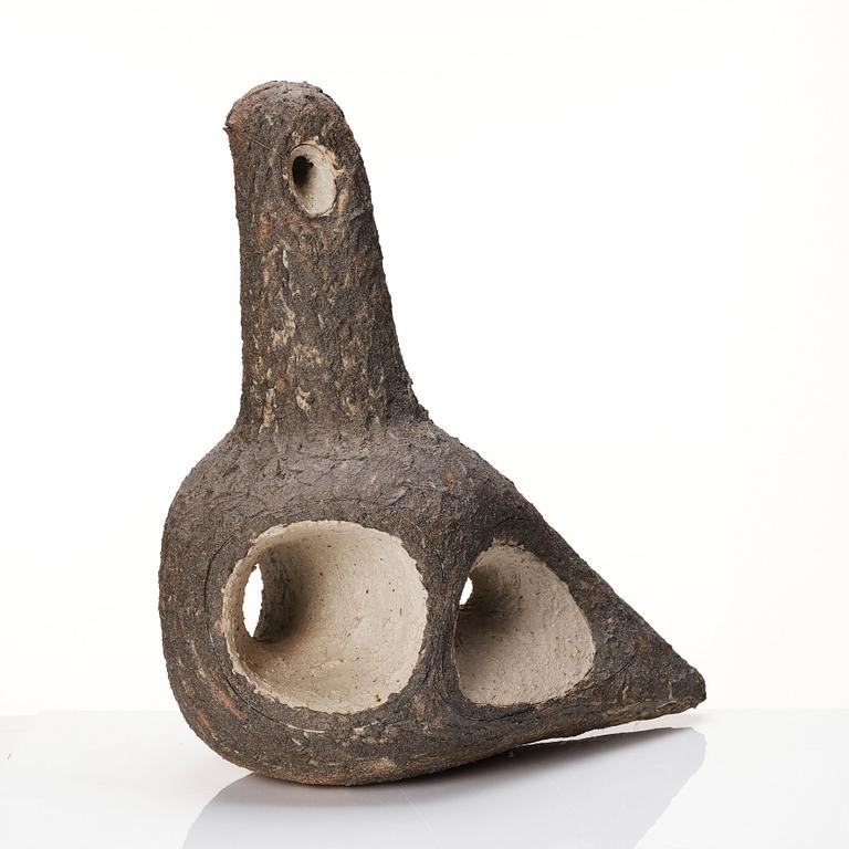 Tyra Lundgren, skulptur, fågel, egen ateljé, Gotland 1961.
