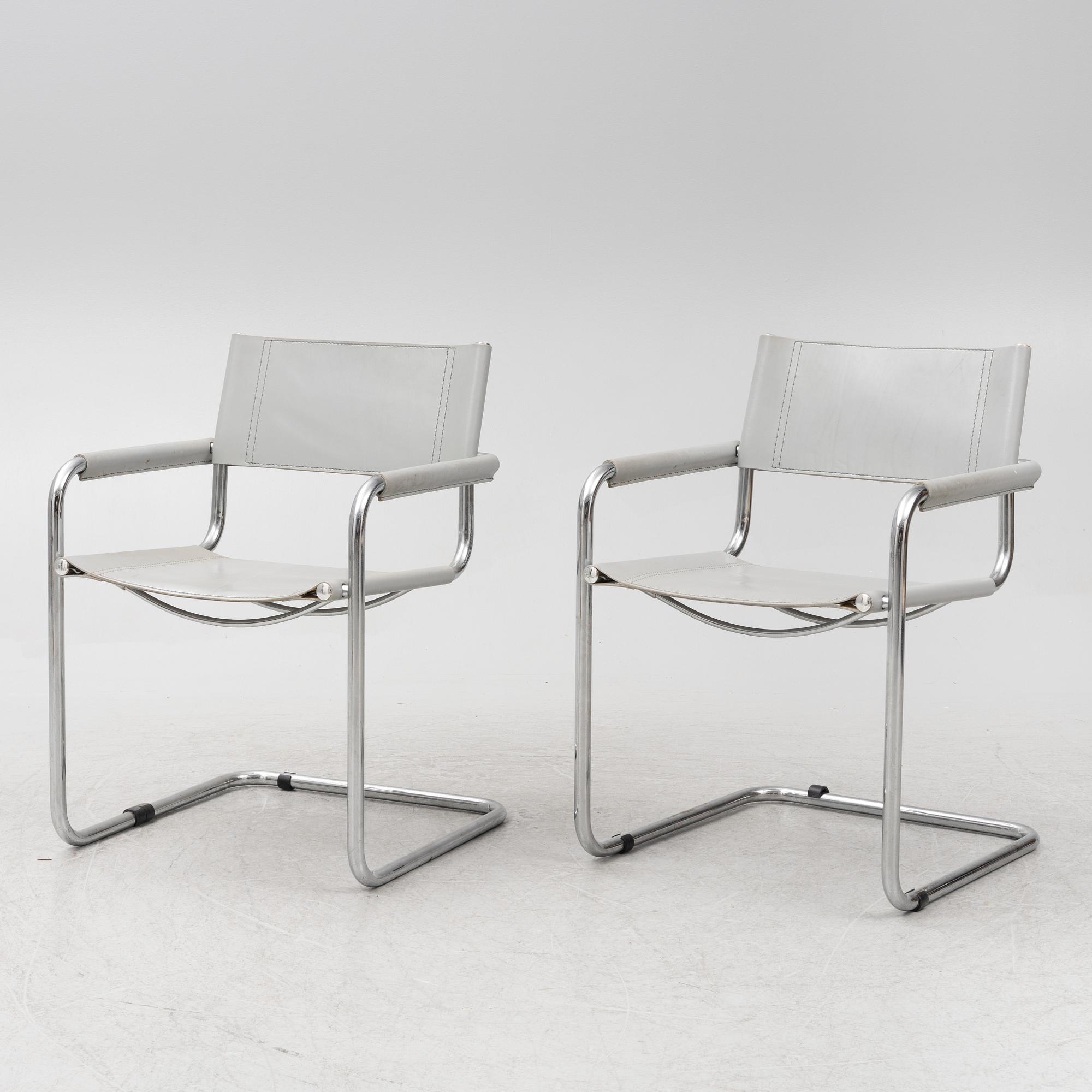 Seven chairs, probably Italy, 1980s.