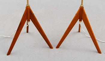 GOLVLAMPOR, 1 par, 1900-talets andra hälft.