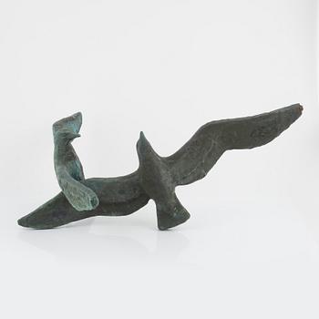 Ulf Tikkanen, sculpture, bronze, signed with initials.