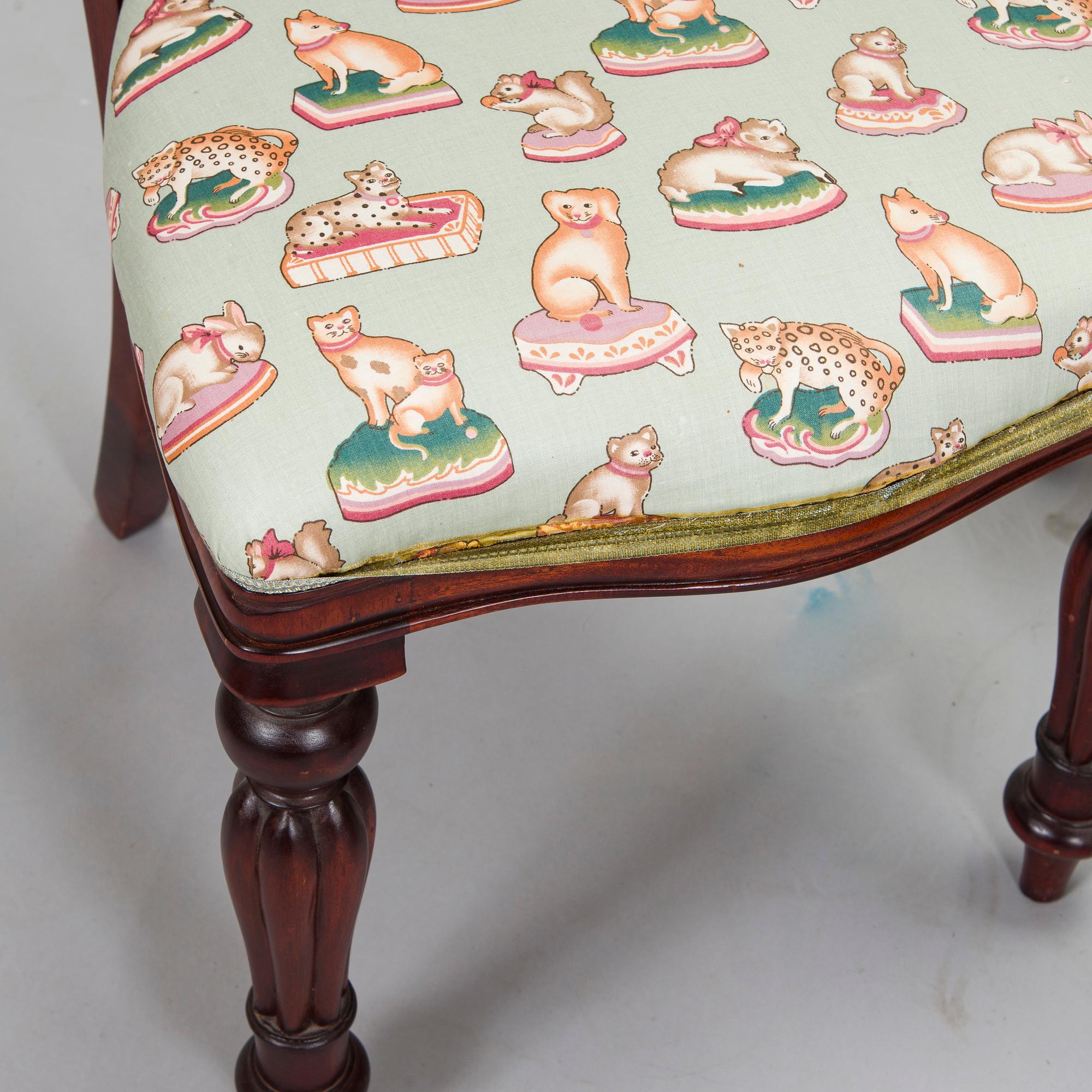 Matbord och stolar, 8 st, mahogny, regency-stil, 1900-talets slut.
