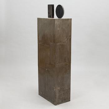 Pauno Antero Pohjolainen, skulptur, trä och plåt.