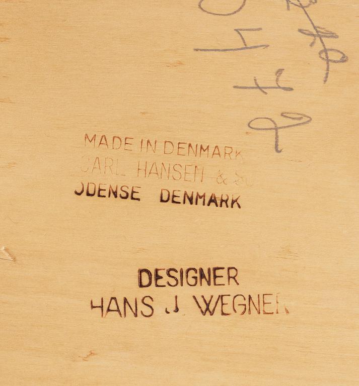 STOLAR, 4 st, "CH-30", design Hans J Wegner, Danmark, 1950-60-tal.