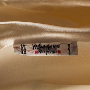 YVES SAINT LAURENT, tied blouses, 2 pieces, french size 40.