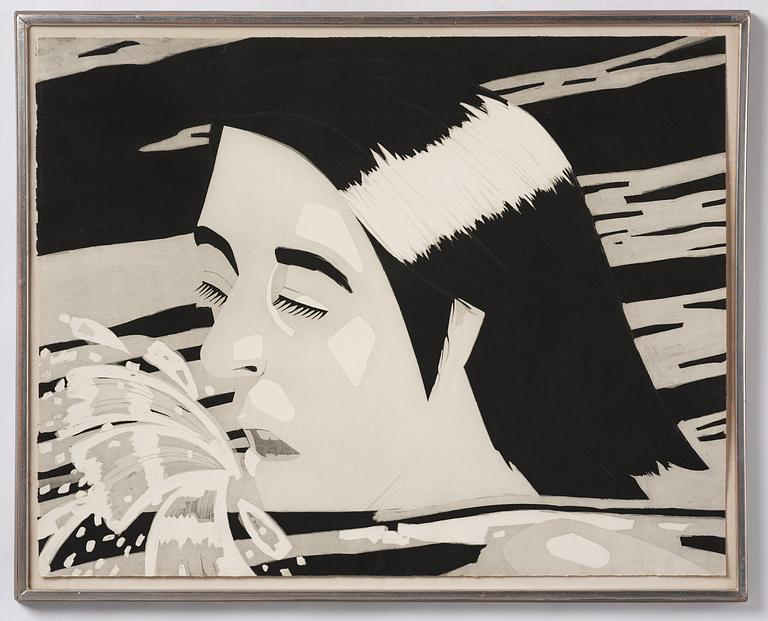 Alex Katz, "The swimmer".