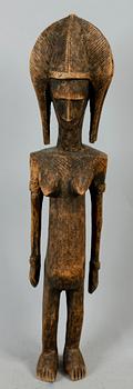 SKULPTUR, trä, sannolikt Mali, Afrika, 1800-/1900-tal.