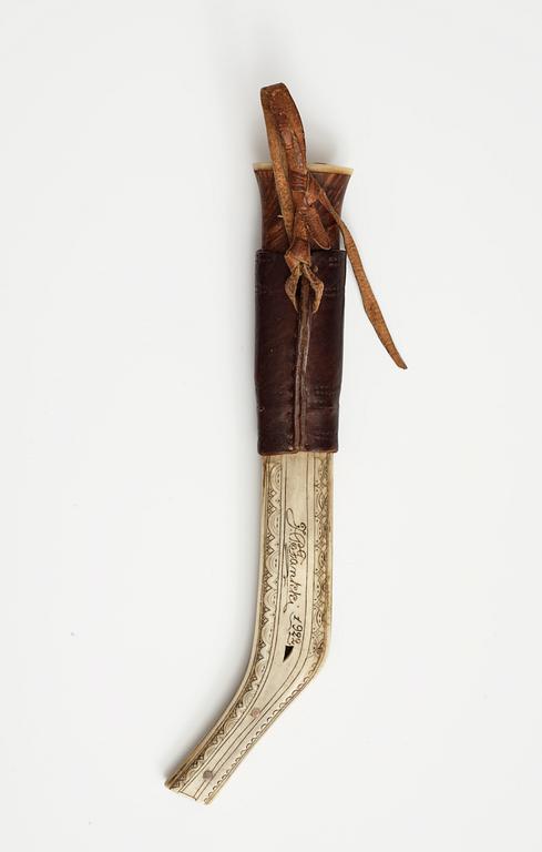 A Sami knife by Jon Pålsson Fankki 1922.