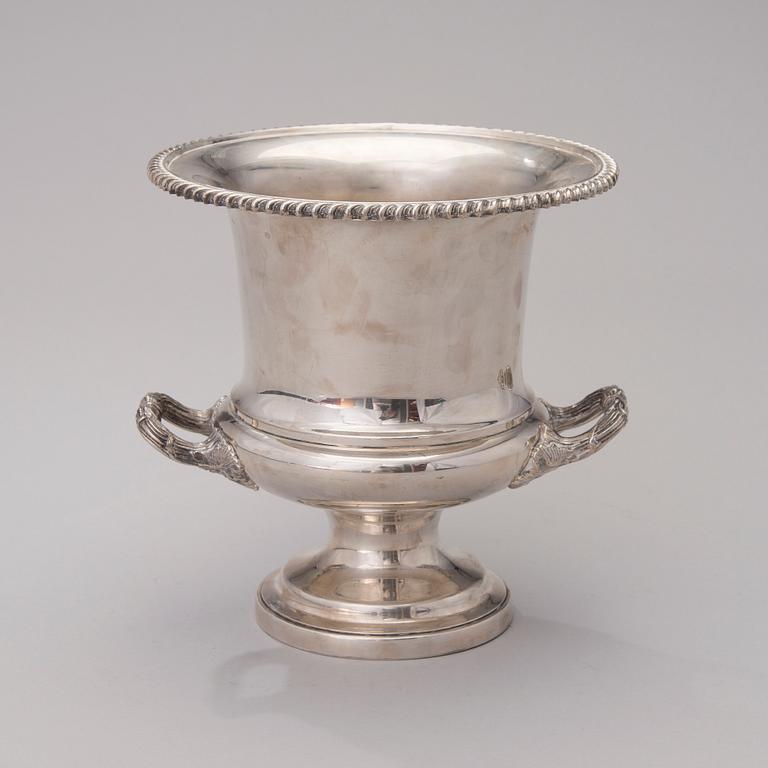 CHAMPAGNEKYLARE, försilvrad metall, Barker Ellis, England 1900-talets senare hälft.