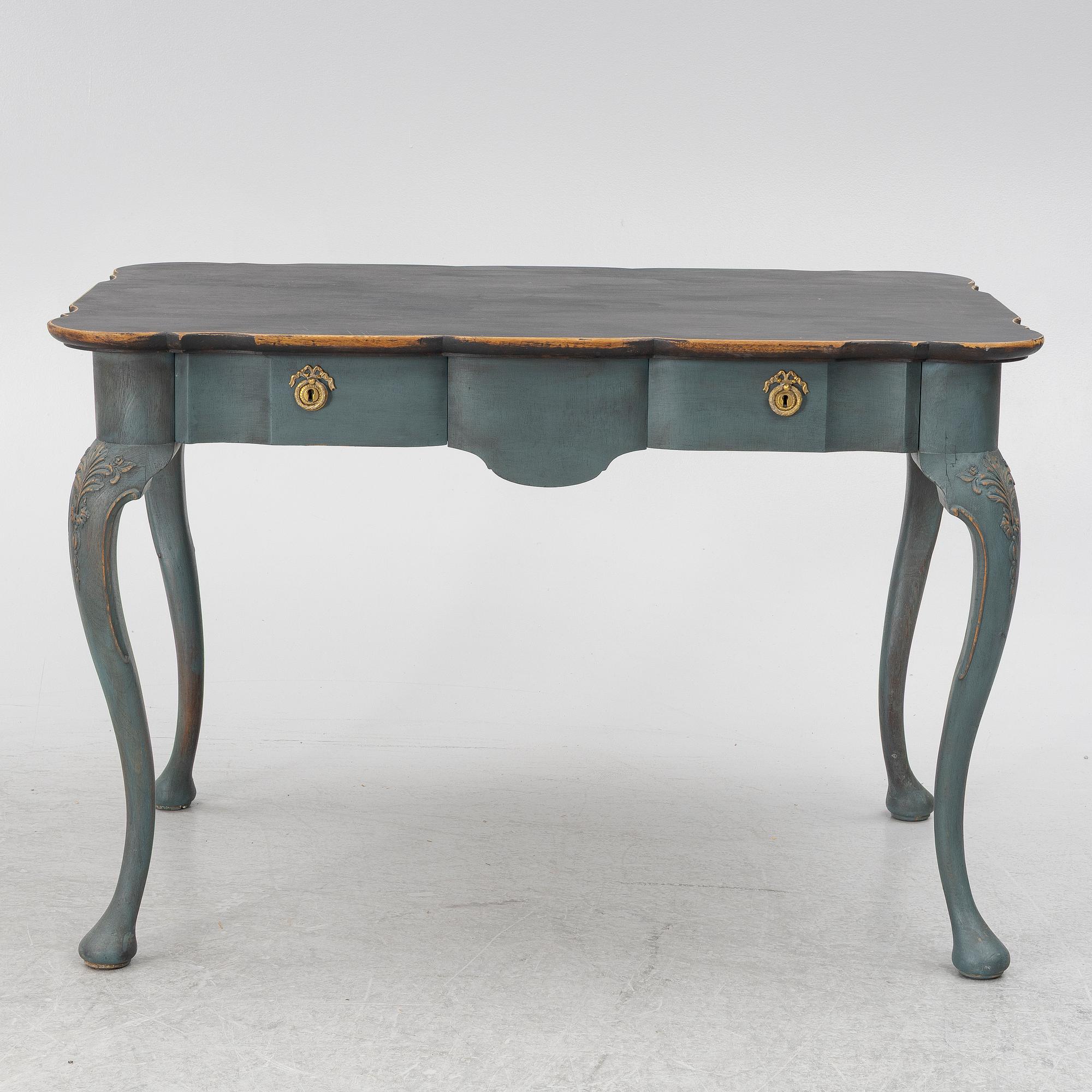 A Rococo style desk, Nordiska Kompaniet, 1915.