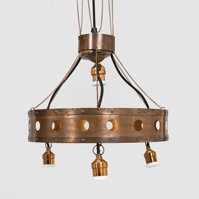 Frame for ceiling lamp, Konstsmideri Allan Helenius Ab, early 20th century.