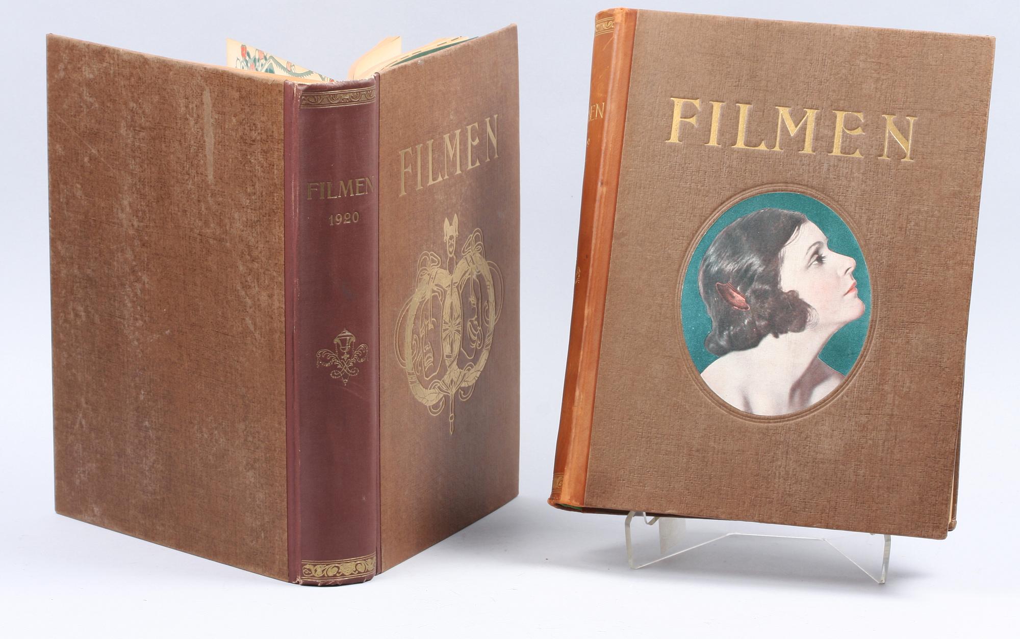 BÖCKER, 2 st, "Filmen". 1919 resp 1920.