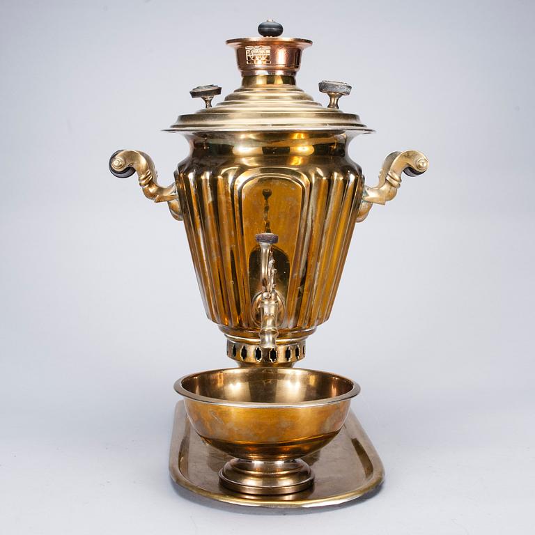 SAMOVAR, mässing, Ryssland 1800-talets senare hälft.