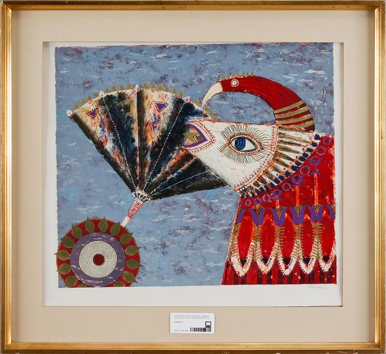 MAX WALTER SVANBERG, färglitografi. Sign och dat -72. Numr epreuve d´artiste 8/30.