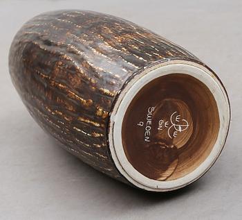 GOLVURNA, stengods, Gunnar Nylund, Rörstrand, monogramsignerad.