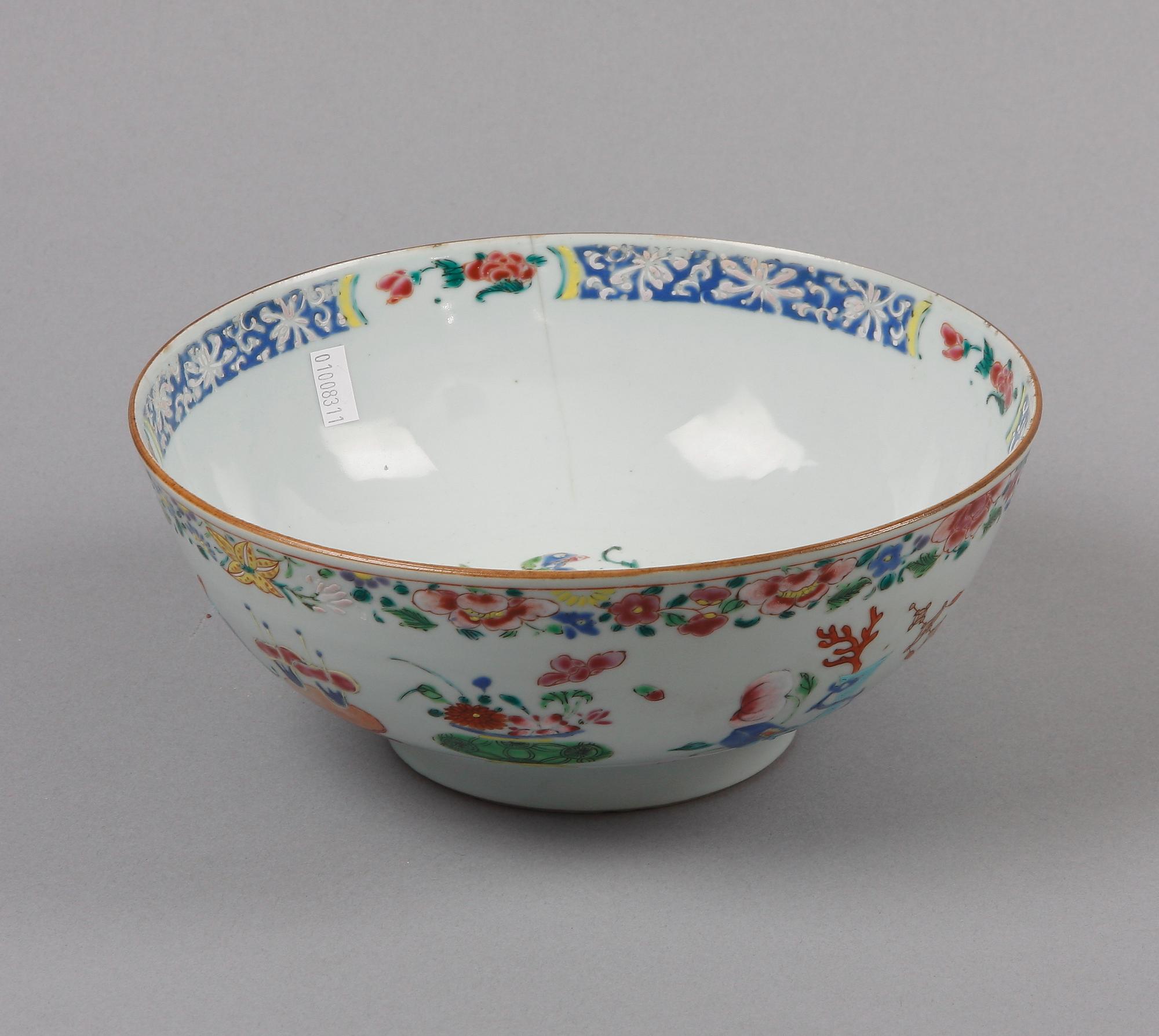 SKÅL, porslin, Qianlong, Kina 1700-tal.