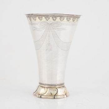 Olof Sedin, bägare, silver, Gävle 1795.