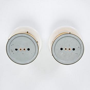 Klaus Michalik, a pair of 1960s wall/ceiling lights, 'Bau' model 971-504/H for Stockmann Orno, Finland.