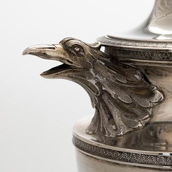 A silver teapot, Martin Mayer, Germany presumably 1888-1890s.
