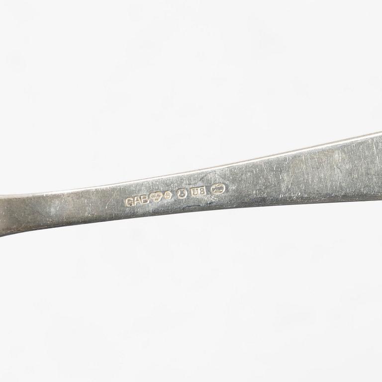 Jacob Ängman, Cutlery service, 108 pieces, silver, model "Rosenholm", GAB.