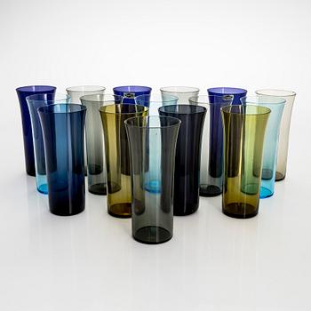 Kaj Franck, dricksglas, 16 st, 1725, "Trumpetti", Nuutajärvi Notsjö, Finland. 1958-63.