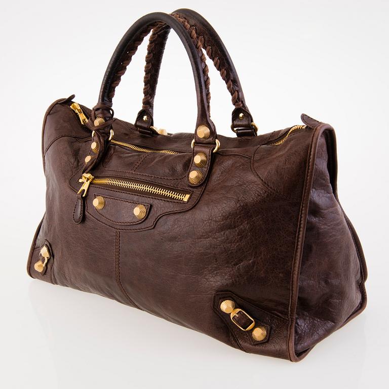 BALENCIAGA Brown Work Giant Bag.