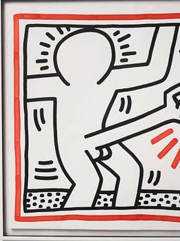 Keith Haring, "Three Lithographs: one plate".