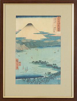 Ando Utagawa Hiroshige, efter, färgträsnitt, Japan, 1900-talets första hälft.