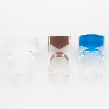 Siv Lagerström, three rings, acrylic plastic, 1970s.
