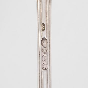 Fiskserveringsbestick, sterlingsilver, London England 1862.