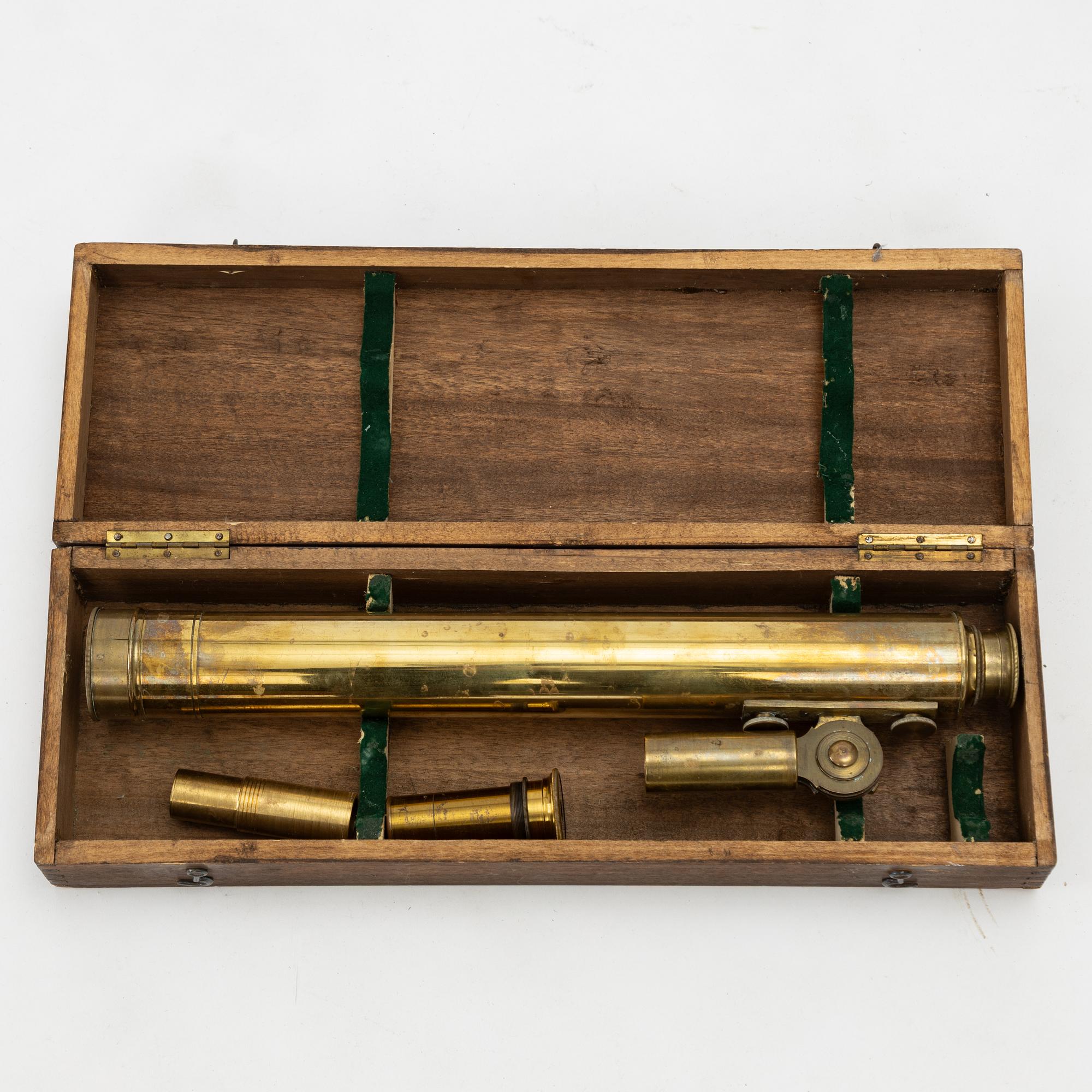 Telescope, marked Preisler Malmö, early 20th century.