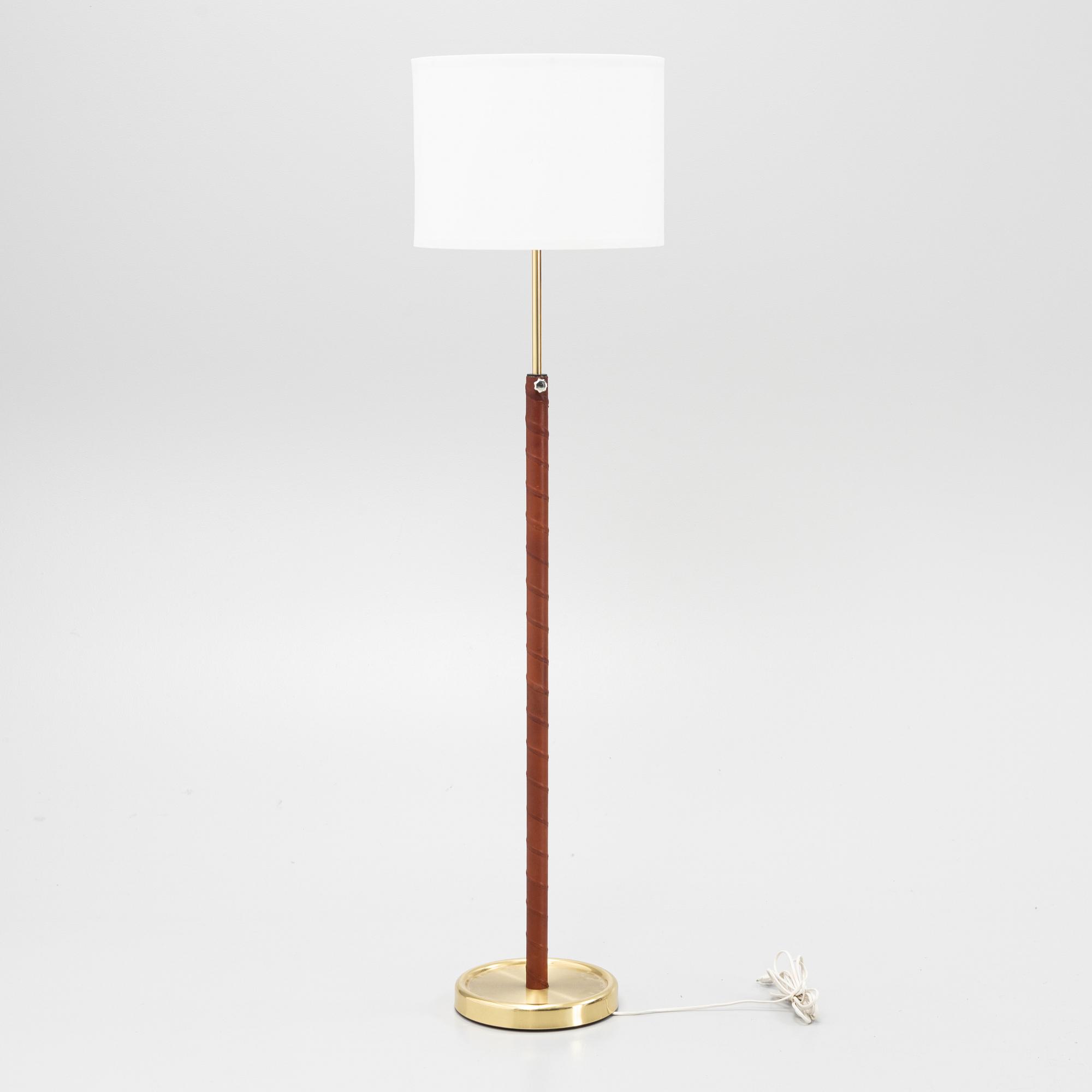 A brass floor lamp from Fagerhults, end of the 20th Century.