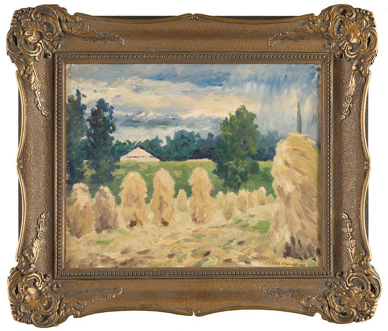 Harry Christian Sibelius, Landscape with Sheaves.