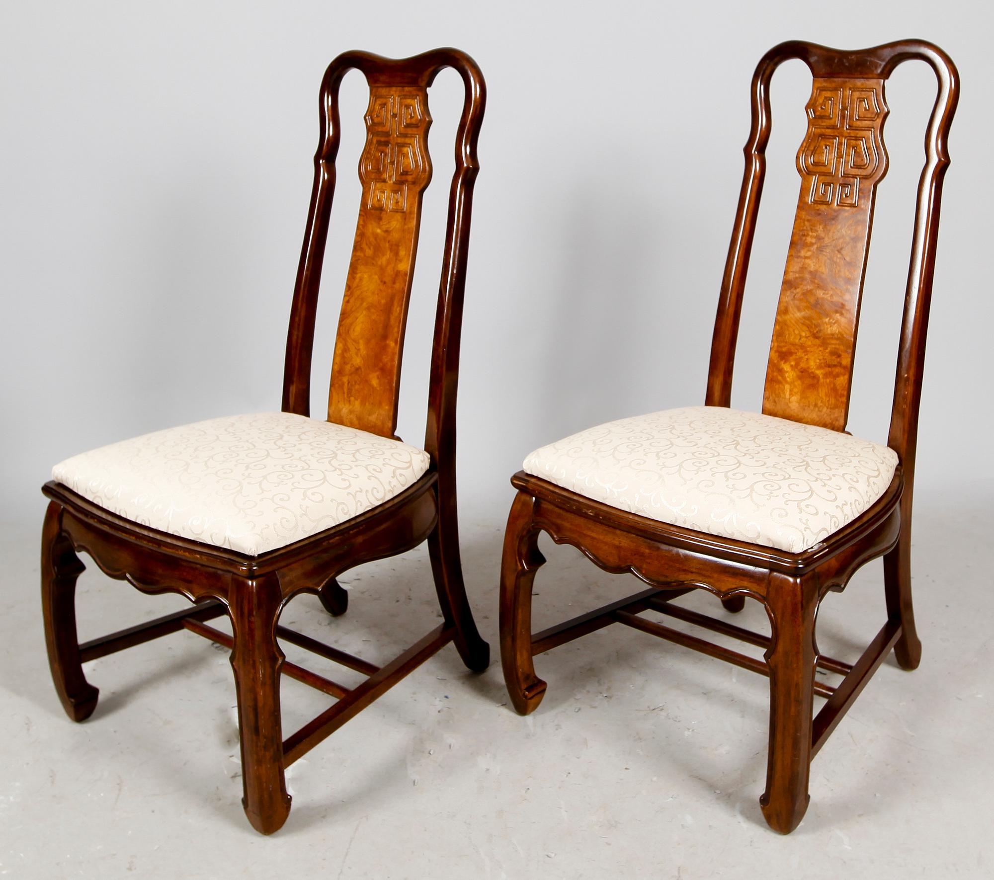 MATSALSSTOLAR, 6 delar, orientalisk stil, 1900-tal.