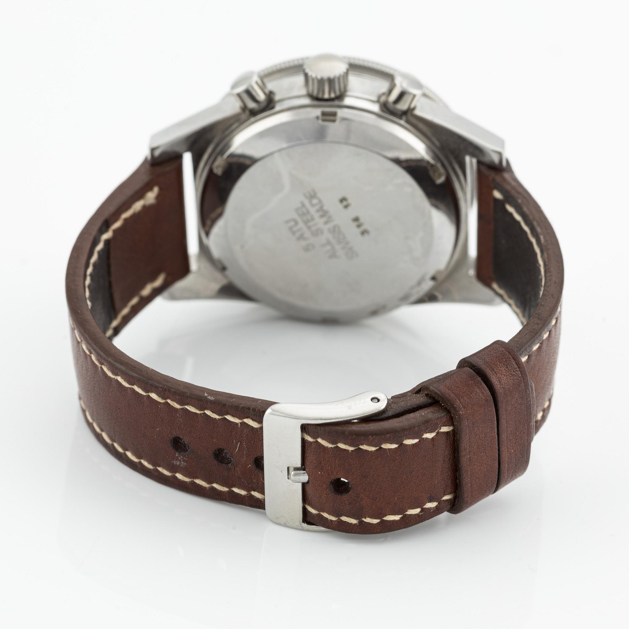 Jaques Monnat, armbandsur, kronograf, 37 mm.