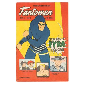 Comic book, “Fantomen” no. 1, 1950.