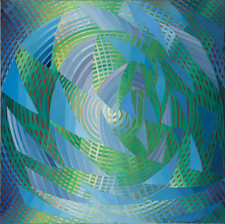 Torsten Esbjörnsson, Composition in Green and Blue.