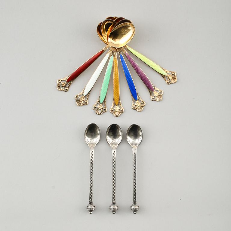 MOCKASKEDAR, 23 st (14+9), silver, 1900-tal. Vikt ca 204 g.