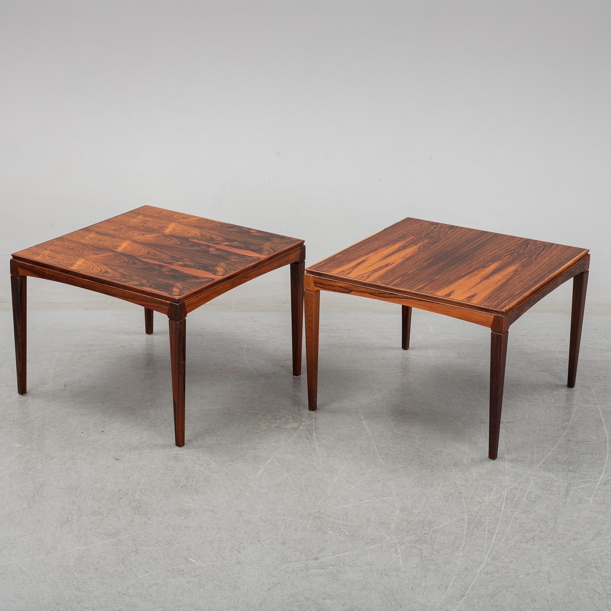 Erik Wörtz, soffbord, 2 st, "Överste", IKEA, 1960/1970-tal.